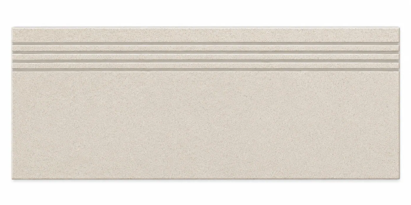 Stepnosing Set Ivory Linen, motif Ivory Tekstur, ukuran 30 x 60 cm